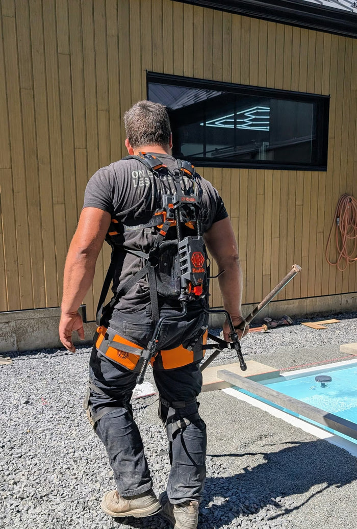 Biolift carbon back support exoskeleton